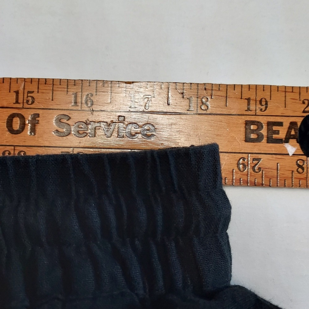 Zenana Women's‎ Linen Blend Shorts Black 3X Elastic Waist Drawstring Pockets - Picture 4 of 8